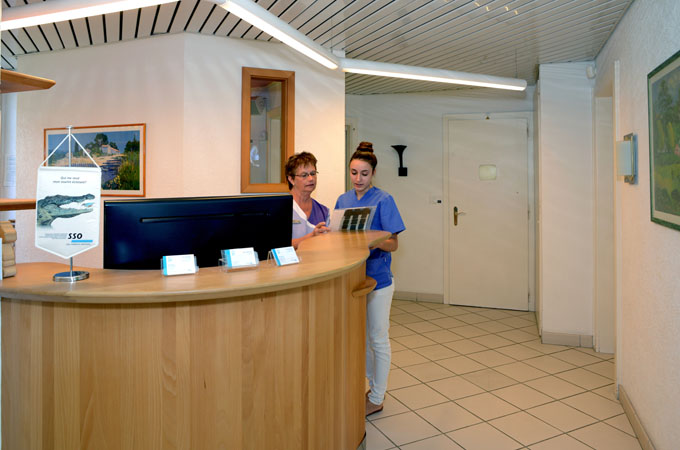 Réception du cabinet dentaire Bussigny près Lausanne